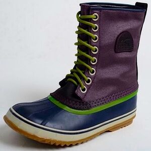 SOREL Boots 1964 PREMIUM CVS Waterproof Purple Blue Green Colorful Size 7